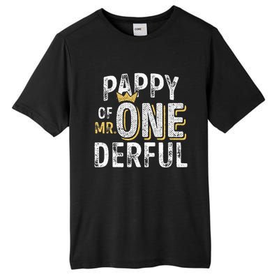 Pappy Of Mr Onederful 1st Birthday First OneDerful Matching Tall Fusion ChromaSoft Performance T-Shirt