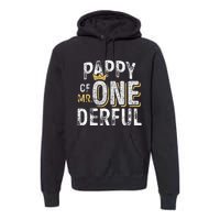 Pappy Of Mr Onederful 1st Birthday First OneDerful Matching Premium Hoodie