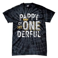 Pappy Of Mr Onederful 1st Birthday First OneDerful Matching Tie-Dye T-Shirt