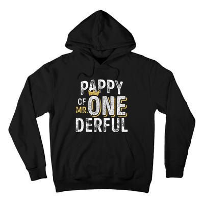 Pappy Of Mr Onederful 1st Birthday First OneDerful Matching Tall Hoodie