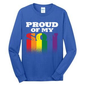 Proud Of My Son Best Mom Ever Motherhood Lgbt Supporter Gift Tall Long Sleeve T-Shirt