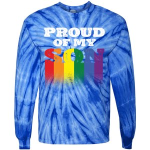 Proud Of My Son Best Mom Ever Motherhood Lgbt Supporter Gift Tie-Dye Long Sleeve Shirt