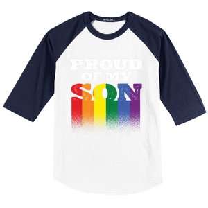 Proud Of My Son Best Mom Ever Motherhood Lgbt Supporter Gift Baseball Sleeve Shirt