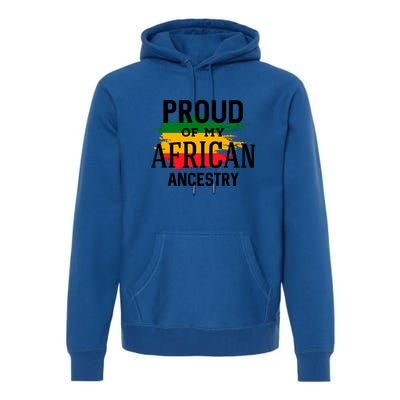 Proud Of My African Ancestry For Black History Month Gift Premium Hoodie