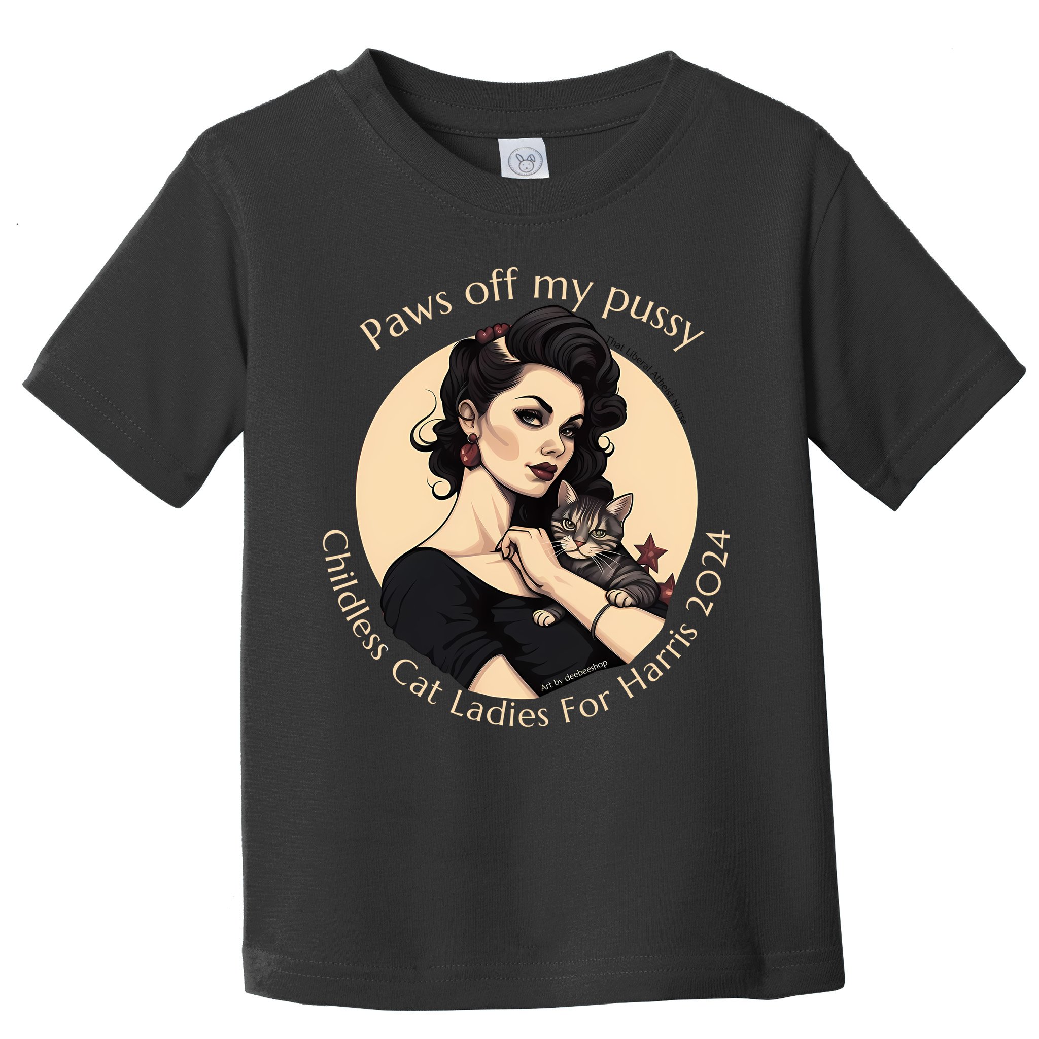 Paws Off My Pussy Childless Cat Ladies For Harris 2024 Toddler T-Shirt
