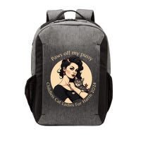 Paws Off My Pussy Childless Cat Ladies For Harris 2024 Vector Backpack