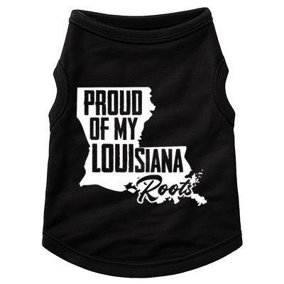 Proud Of My Louisiana Root American Louisiana Crawfish Cajun Doggie Tank