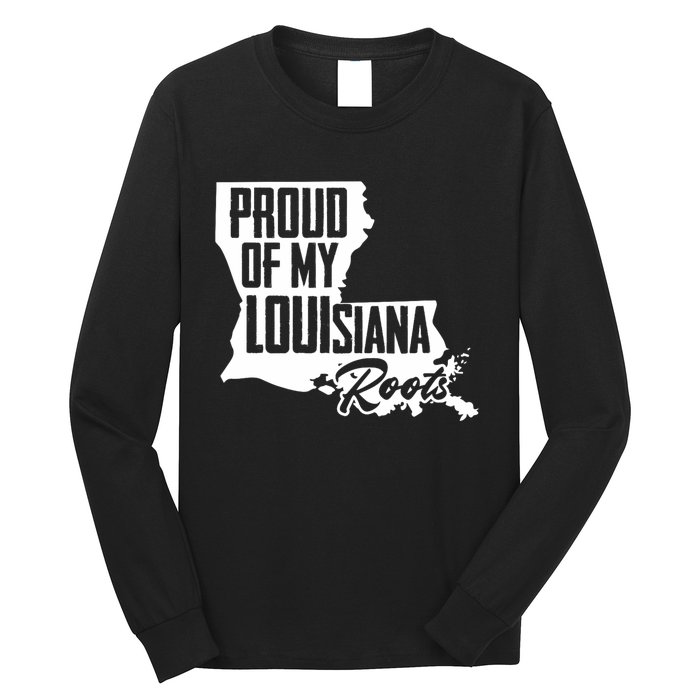 Proud Of My Louisiana Root American Louisiana Crawfish Cajun Long Sleeve Shirt