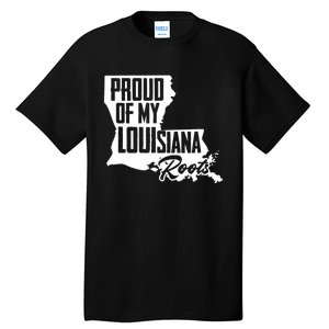 Proud Of My Louisiana Root American Louisiana Crawfish Cajun Tall T-Shirt