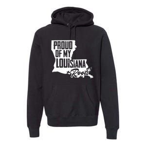 Proud Of My Louisiana Root American Louisiana Crawfish Cajun Premium Hoodie