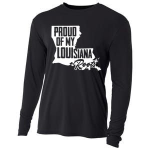 Proud Of My Louisiana Root American Louisiana Crawfish Cajun Cooling Performance Long Sleeve Crew