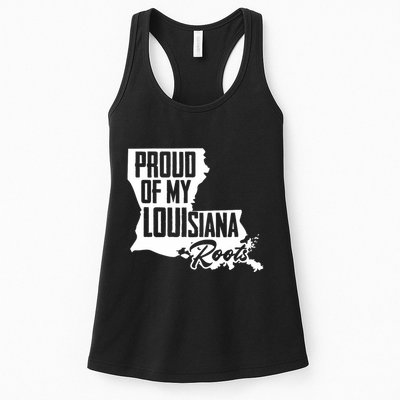 Proud Of My Louisiana Root American Louisiana Crawfish Cajun Womens Tank Top