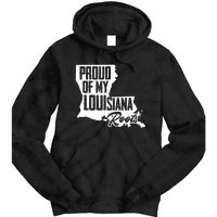 Proud Of My Louisiana Root American Louisiana Crawfish Cajun Tie Dye Hoodie