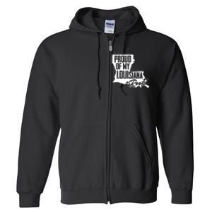 Proud Of My Louisiana Root American Louisiana Crawfish Cajun Full Zip Hoodie