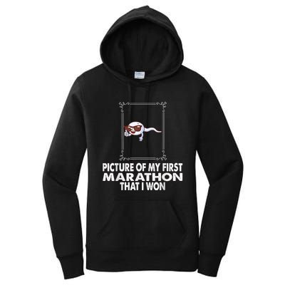 Picture Of My First Marathon That I Won Funny Sperm Women's Pullover Hoodie