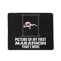 Picture Of My First Marathon That I Won Funny Sperm Mousepad