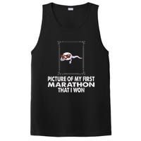 Picture Of My First Marathon That I Won Funny Sperm PosiCharge Competitor Tank