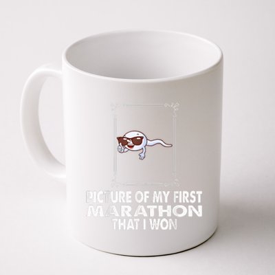 Picture Of My First Marathon That I Won Funny Sperm Coffee Mug