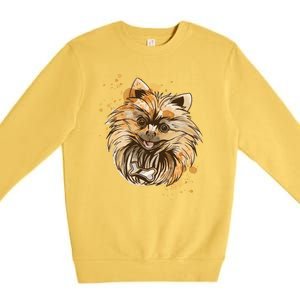 Pomeranian Dog Premium Crewneck Sweatshirt