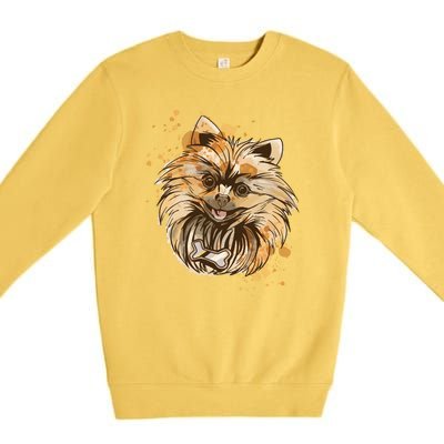 Pomeranian Dog Premium Crewneck Sweatshirt