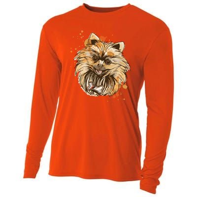 Pomeranian Dog Cooling Performance Long Sleeve Crew