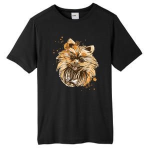 Pomeranian Dog Tall Fusion ChromaSoft Performance T-Shirt