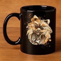 Pomeranian Dog 11oz C Handle Ceramic Mug