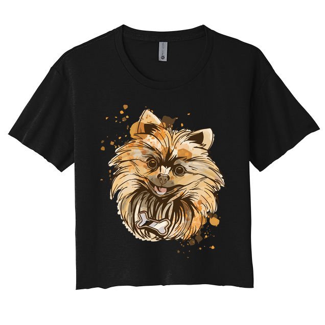 Pomeranian Dog Crop Top