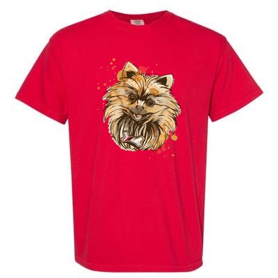 Pomeranian Dog Garment-Dyed Heavyweight T-Shirt