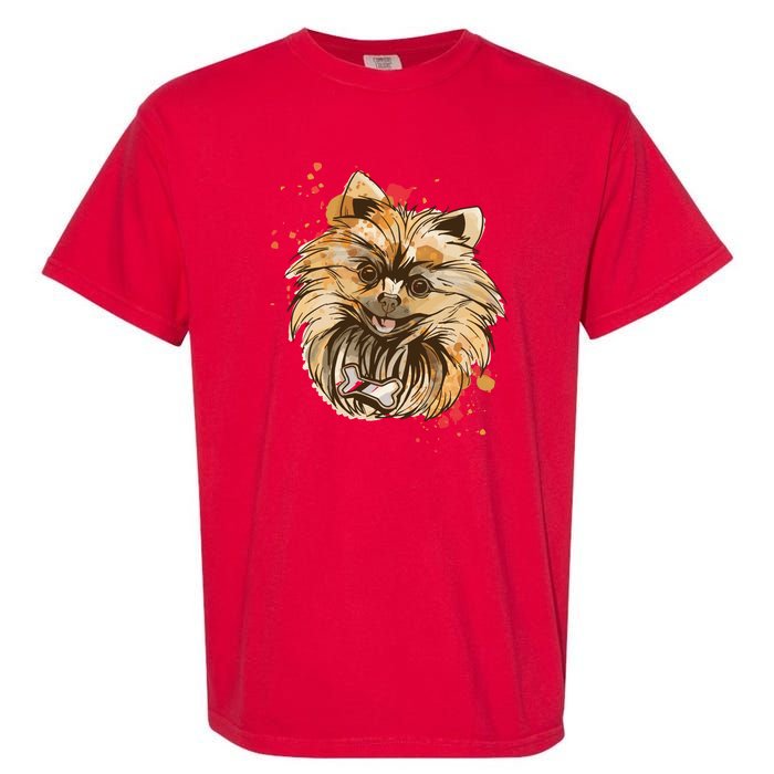 Pomeranian Dog Garment-Dyed Heavyweight T-Shirt