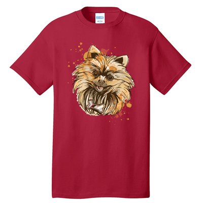 Pomeranian Dog Tall T-Shirt