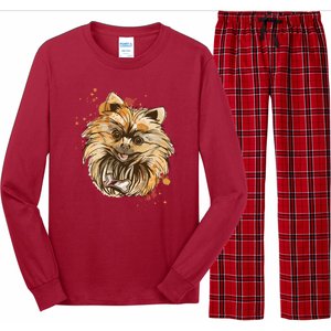 Pomeranian Dog Long Sleeve Pajama Set