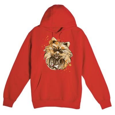 Pomeranian Dog Premium Pullover Hoodie