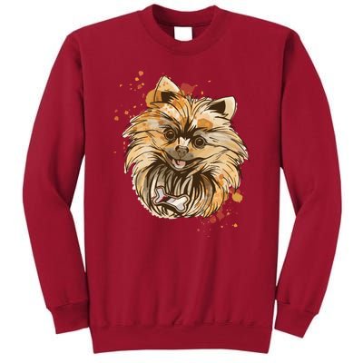 Pomeranian Dog Tall Sweatshirt