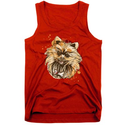 Pomeranian Dog Tank Top