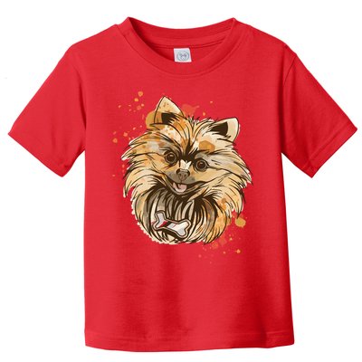 Pomeranian Dog Toddler T-Shirt