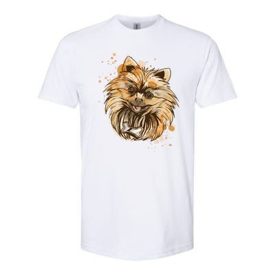 Pomeranian Dog Softstyle® CVC T-Shirt