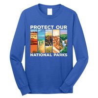 Protect Our National Parks Camping Nature Hiking Outdoor Gift Long Sleeve Shirt