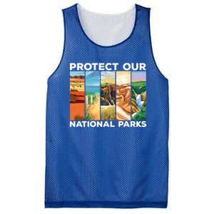 Protect Our National Parks Camping Nature Hiking Outdoor Gift Mesh Reversible Basketball Jersey Tank