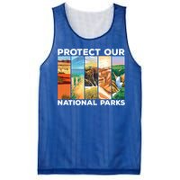 Protect Our National Parks Camping Nature Hiking Outdoor Gift Mesh Reversible Basketball Jersey Tank