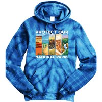 Protect Our National Parks Camping Nature Hiking Outdoor Gift Tie Dye Hoodie