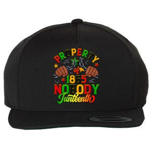 Property Of Nobody Junenth American African Freedom Gift Wool Snapback Cap