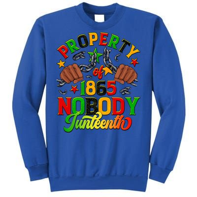 Property Of Nobody Junenth American African Freedom Gift Sweatshirt