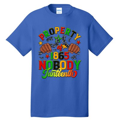 Property Of Nobody Junenth American African Freedom Gift Tall T-Shirt