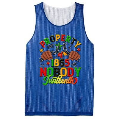 Property Of Nobody Junenth American African Freedom Gift Mesh Reversible Basketball Jersey Tank