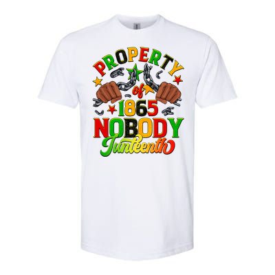 Property Of Nobody Junenth American African Freedom Gift Softstyle CVC T-Shirt