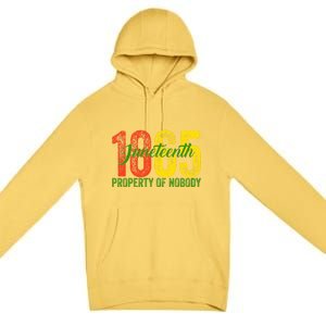 Property Of Nobody Juneteenth 1865 Freedom Day African Premium Pullover Hoodie