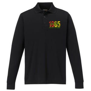 Property Of Nobody Juneteenth 1865 Freedom Day African Performance Long Sleeve Polo