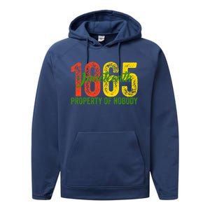 Property Of Nobody Juneteenth 1865 Freedom Day African Performance Fleece Hoodie