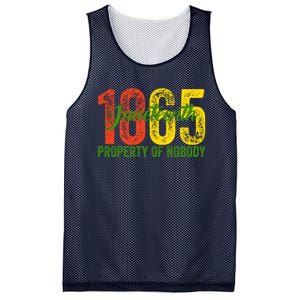 Property Of Nobody Juneteenth 1865 Freedom Day African Mesh Reversible Basketball Jersey Tank